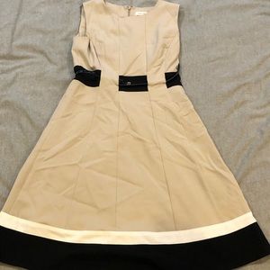 Calvin Klein a-line dress with belt
